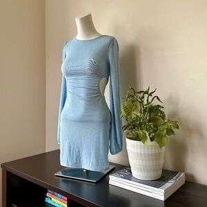 Twik ⎮ Y2k baby blue mini dress